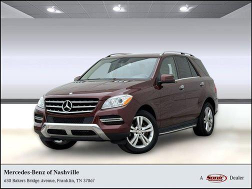 Maroon 2015 Mercedes-Benz M-Class 4MATIC
