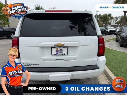 Summit White 2019 Chevrolet Suburban LT