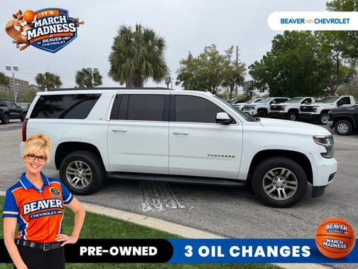 Summit White 2019 Chevrolet Suburban LT