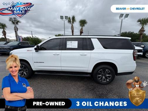Summit White 2021 Chevrolet Suburban 4WD Z71