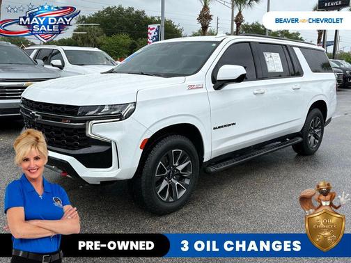 Summit White 2021 Chevrolet Suburban 4WD Z71