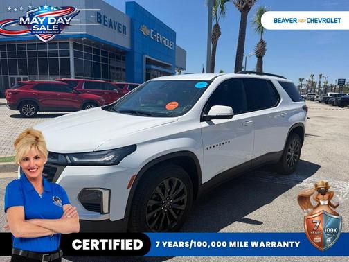 Summit White 2023 Chevrolet Traverse RS