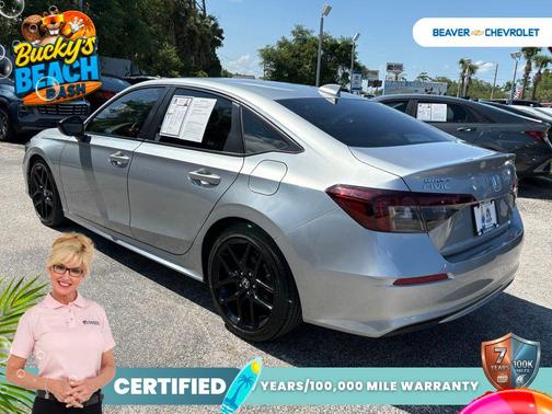 Solar Silver Metallic 2025 Honda Civic Sport