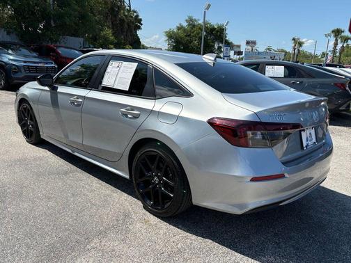 Solar Silver Metallic 2025 Honda Civic Sport