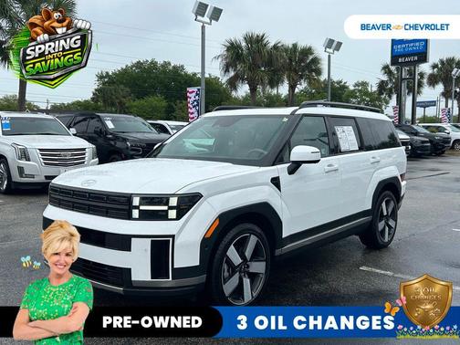 White 2025 Hyundai SANTA FE Limited