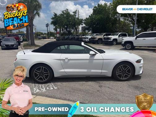 Oxford White 2021 Ford Mustang EcoBoost Premium