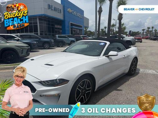 Oxford White 2021 Ford Mustang EcoBoost Premium
