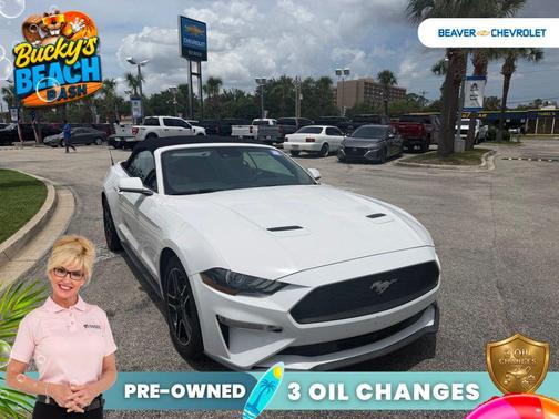 Oxford White 2021 Ford Mustang EcoBoost Premium