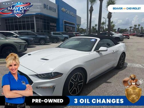 Oxford White 2021 Ford Mustang EcoBoost Premium