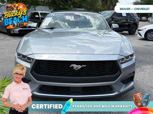 Silver Metallic 2024 Ford Mustang EcoBoost Premium