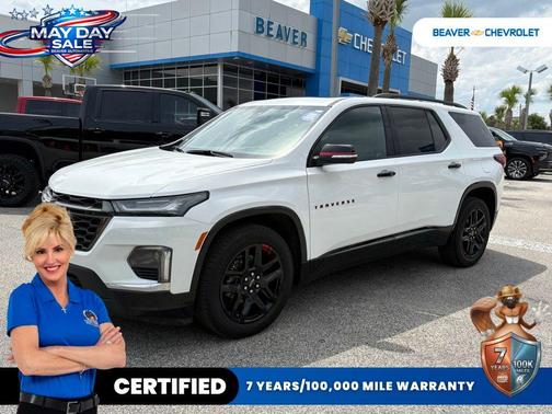 Summit White 2023 Chevrolet Traverse Premier