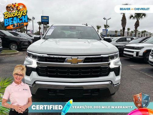 Summit White 2025 Chevrolet Silverado 1500 LT