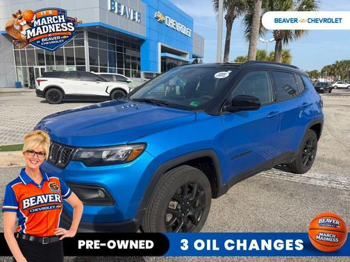 Hydro Blue Pearlcoat 2024 Jeep Compass Latitude