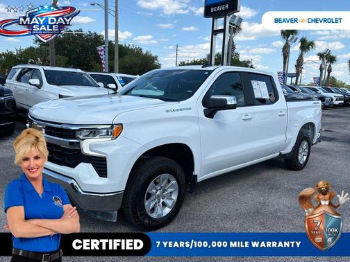 Summit White 2025 Chevrolet Silverado 1500 LT