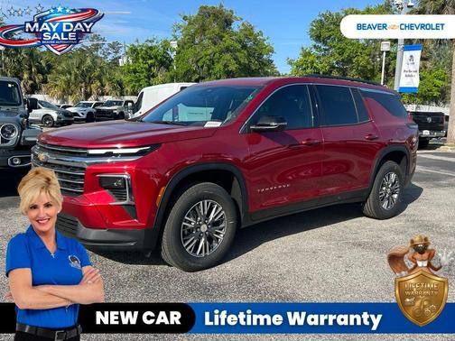 Radiant Red 2026 Chevrolet Traverse LT