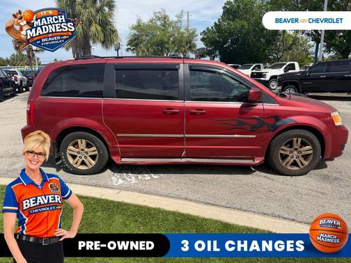 Inferno Red Crystal PC/Mineral Gray Met CC 2010 Dodge Grand Caravan SXT