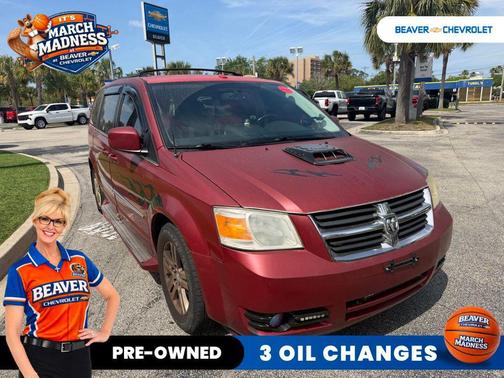 Inferno Red Crystal PC/Mineral Gray Met CC 2010 Dodge Grand Caravan SXT