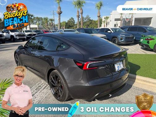 Gray 2024 Tesla Model 3 Performance