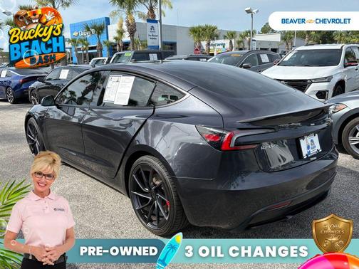 Gray 2024 Tesla Model 3 Performance