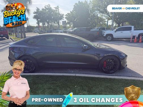 Gray 2024 Tesla Model 3 Performance