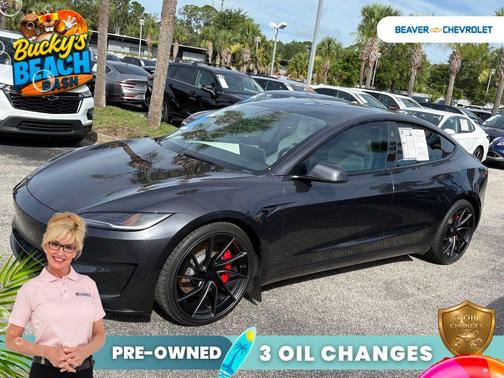 Gray 2024 Tesla Model 3 Performance