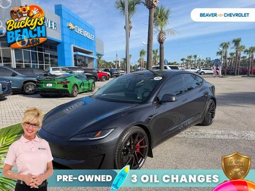 Gray 2024 Tesla Model 3 Performance