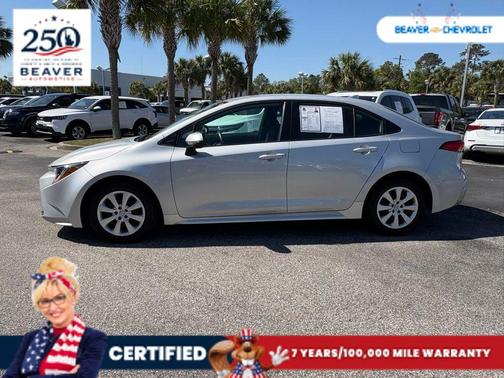 Celestite/Midnight Black Metallic 2024 Toyota Corolla LE