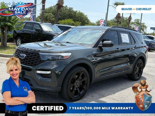 Green Metallic 2023 Ford Explorer ST-Line