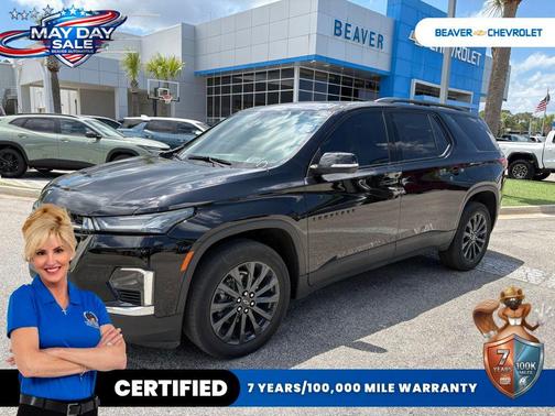 Black Metallic 2023 Chevrolet Traverse RS