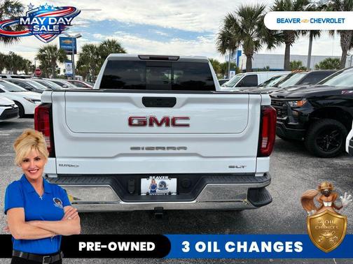 Summit White 2021 GMC Sierra 1500 SLT