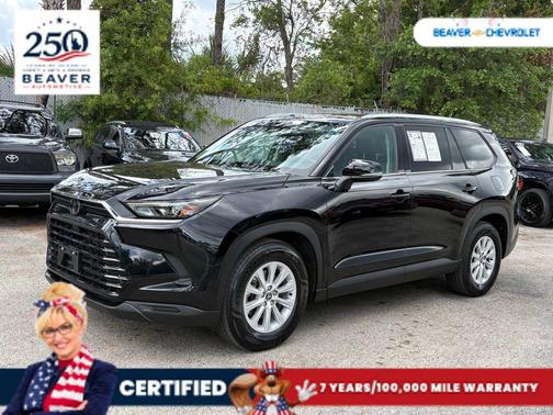 Midnight Black Metallic 2024 Toyota Grand Highlander XLE