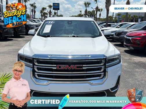 Summit White 2022 GMC Acadia FWD SLE