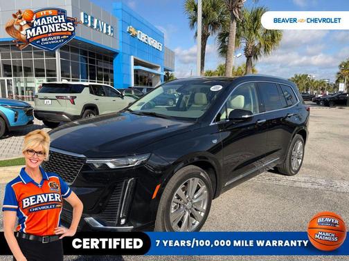 Stellar Black Metallic 2023 Cadillac XT6 Premium Luxury FWD