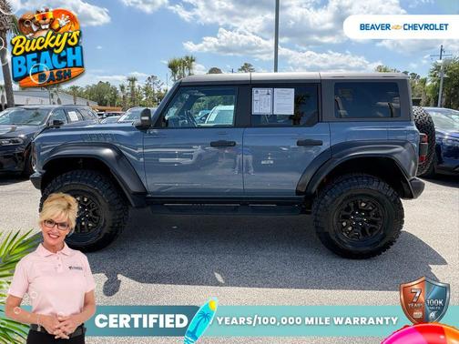 Azure Gray Metallic Tri-Coat 2023 Ford Bronco Raptor