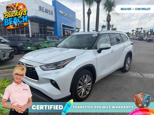 Wind Chill Pearl 2023 Toyota Highlander Platinum