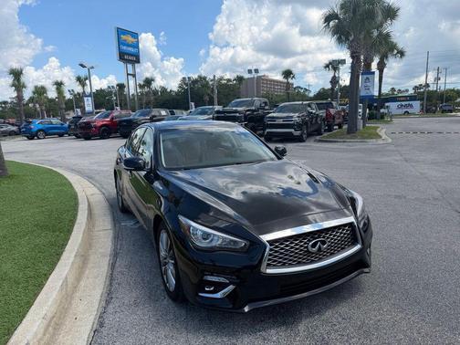 Black Obsidian 2023 INFINITI Q50 3.0t LUXE