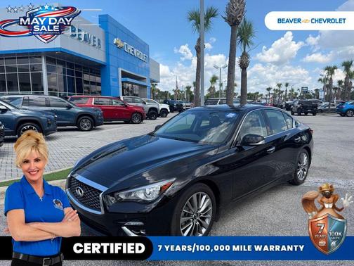 Black Obsidian 2023 INFINITI Q50 3.0t LUXE