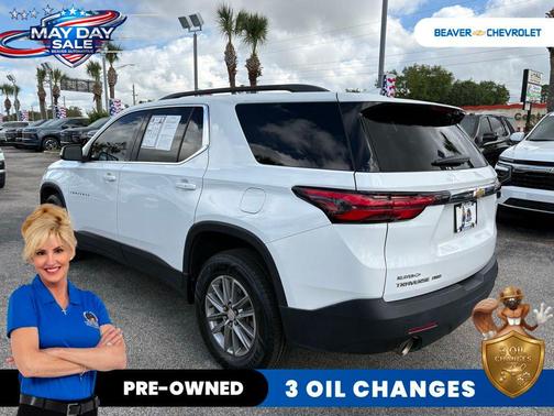Summit White 2023 Chevrolet Traverse LT Cloth