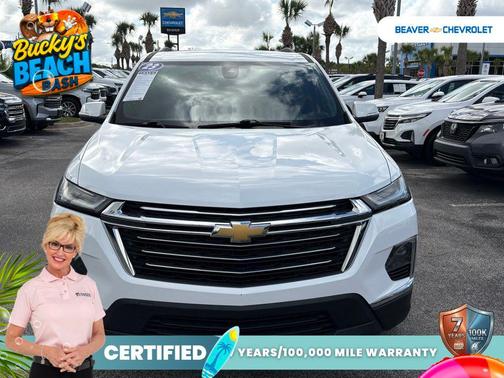 Summit White 2023 Chevrolet Traverse LT Cloth