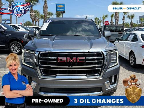 Steel Metallic 2021 GMC Yukon XL SLT