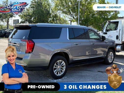 Steel Metallic 2021 GMC Yukon XL SLT