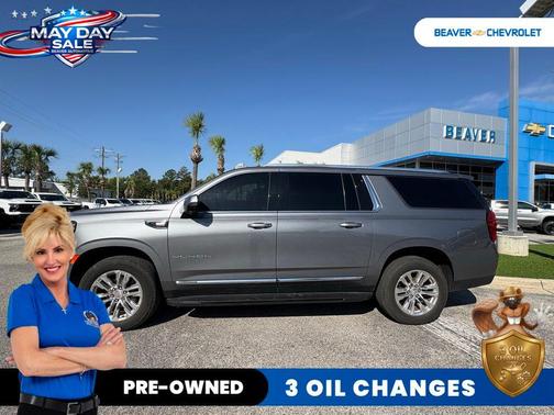 Steel Metallic 2021 GMC Yukon XL SLT