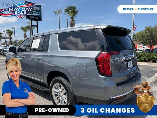 Steel Metallic 2021 GMC Yukon XL SLT