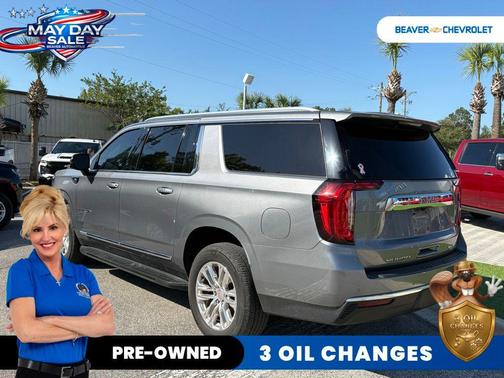 Steel Metallic 2021 GMC Yukon XL SLT