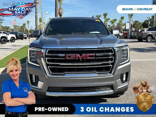 Steel Metallic 2021 GMC Yukon XL SLT