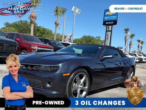Blue 2014 Chevrolet Camaro 2LT