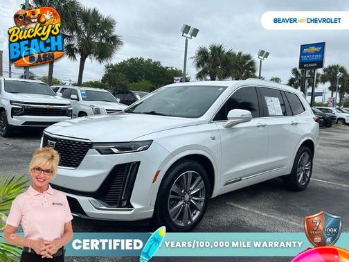 Crystal White 2021 Cadillac XT6 Premium Luxury AWD