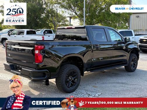 Black 2025 Chevrolet Silverado 1500 Custom Trail Boss