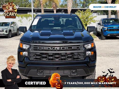 Black 2025 Chevrolet Silverado 1500 Custom Trail Boss