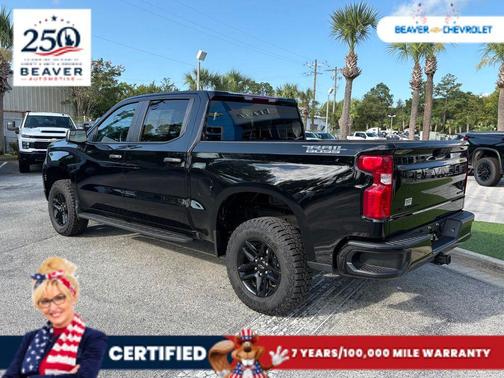 Black 2025 Chevrolet Silverado 1500 Custom Trail Boss